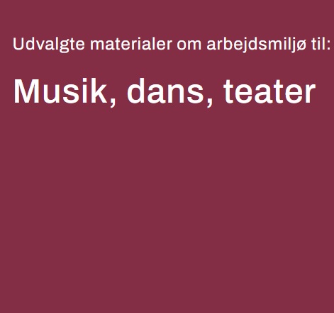 Musik, dans, teater